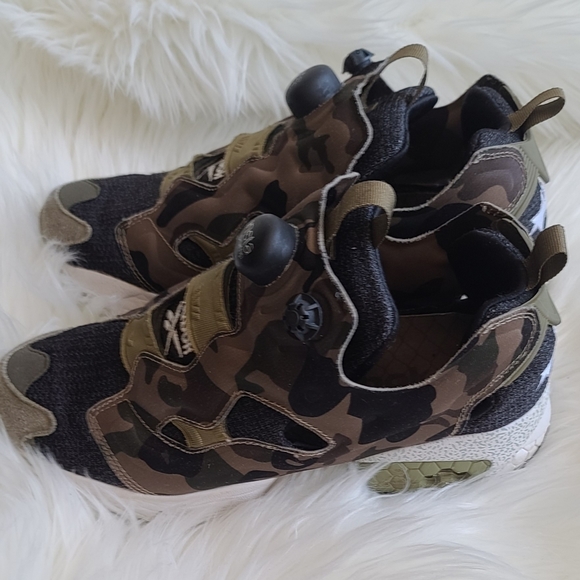 REEBOK x BAPE x MITA INSTA PUMP FURY CAMO APE 2014 Release - Picture 2 of 9